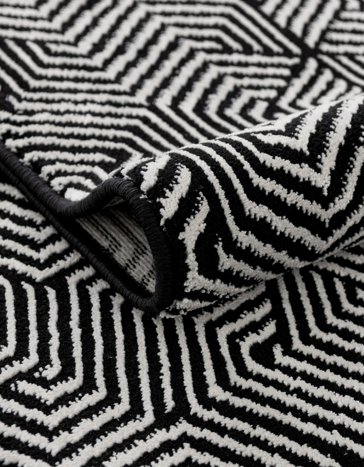 Roma Elegance Collection Area Rug -  Colosseo Rectangle Black and White  lifestyle 6