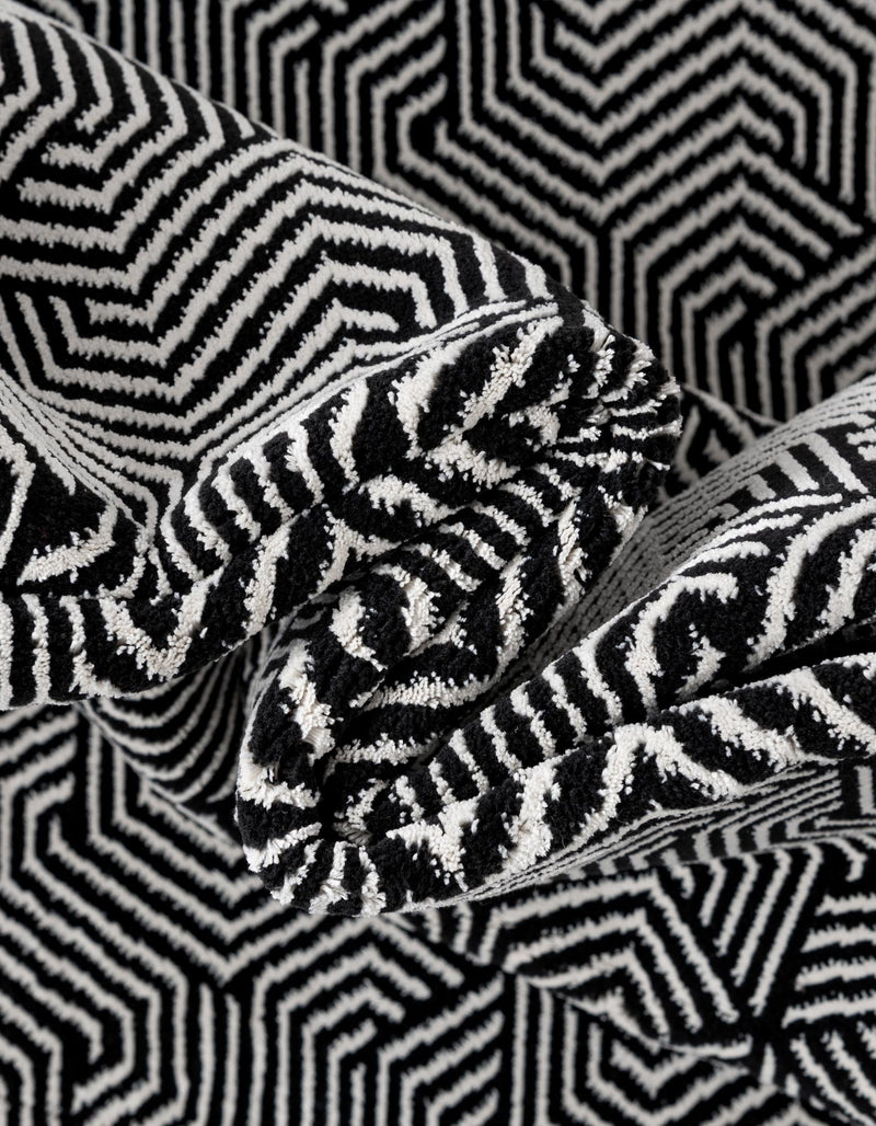 Roma Elegance Collection Area Rug -  Colosseo Rectangle Black and White  lifestyle 8