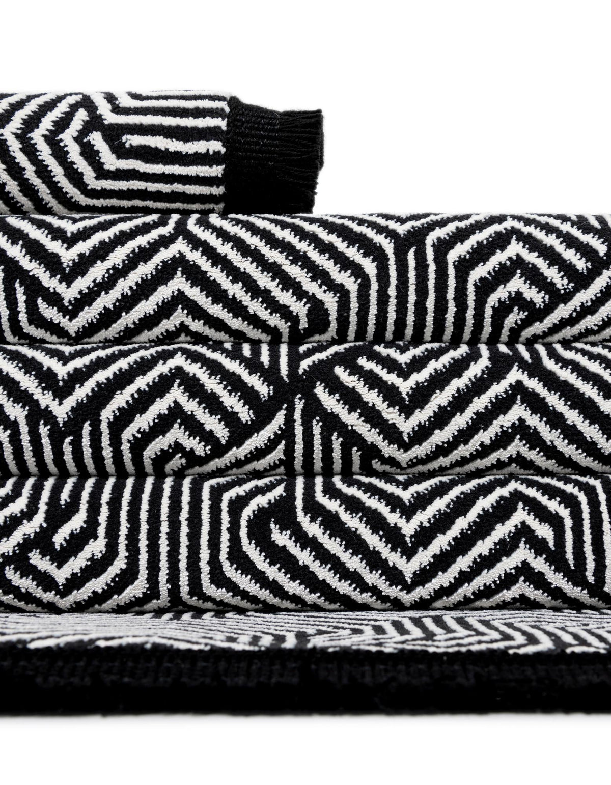 Roma Elegance Collection Area Rug -  Colosseo Rectangle Black and White  lifestyle 14