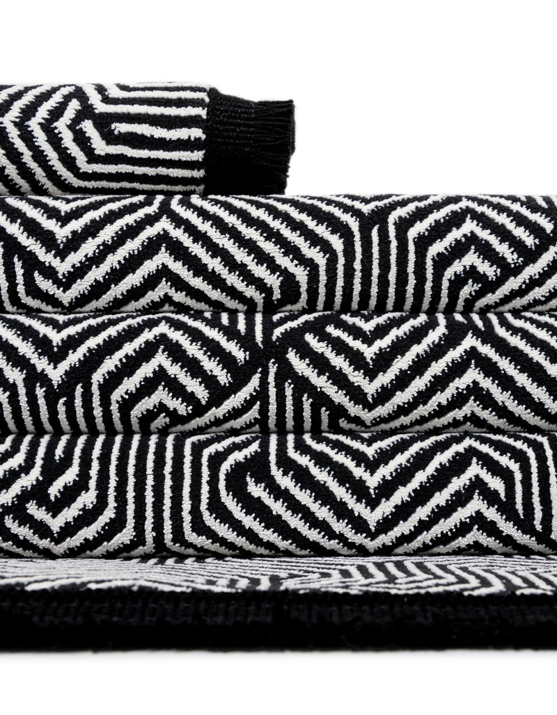 Roma Elegance Collection Area Rug -  Colosseo Rectangle Black and White  lifestyle 14