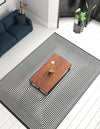 Roma Elegance Collection Area Rug -  Pantheon Rectangle Black and White  lifestyle 4