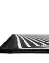 Roma Elegance Collection Area Rug -  Pantheon Rectangle Black and White  lifestyle 7