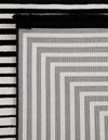 Roma Elegance Collection Area Rug -  Pantheon Rectangle Black and White  lifestyle 9