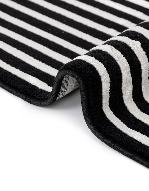 Roma Elegance Collection Area Rug -  Pantheon Rectangle Black and White  lifestyle 10