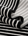 Roma Elegance Collection Area Rug -  Pantheon Rectangle Black and White  lifestyle 13
