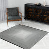 Roma Elegance Collection Area Rug -  Pantheon Square Black and White  lifestyle 46