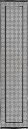 Roma Elegance Collection Area Rug -  Trastevere Runner Black and White  lifestyle 27