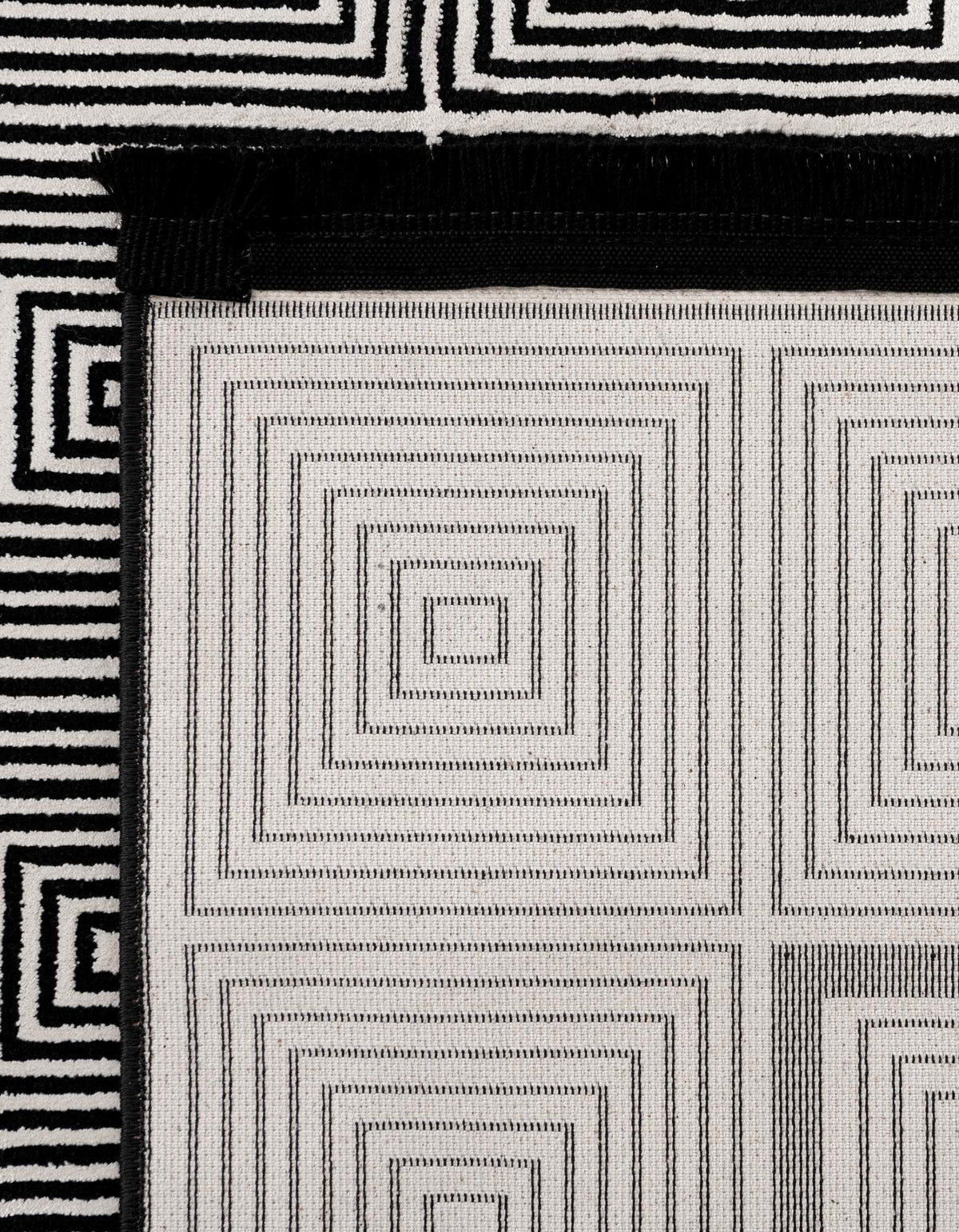 Roma Elegance Collection Area Rug -  Trastevere Rectangle Black and White  lifestyle 16