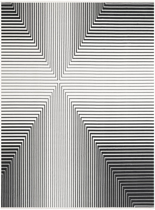 Roma Elegance Collection Area Rug -  Palatino Rectangle Black and White Main