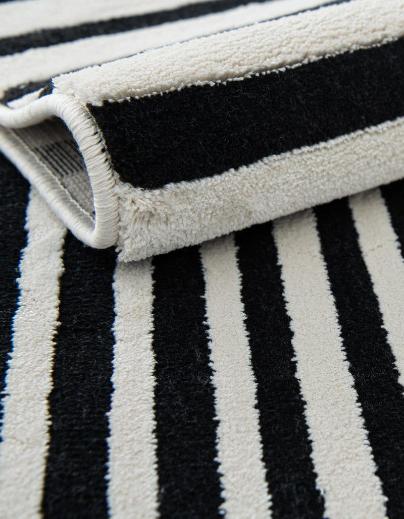 Roma Elegance Collection Area Rug -  Palatino Rectangle Black and White  lifestyle 6