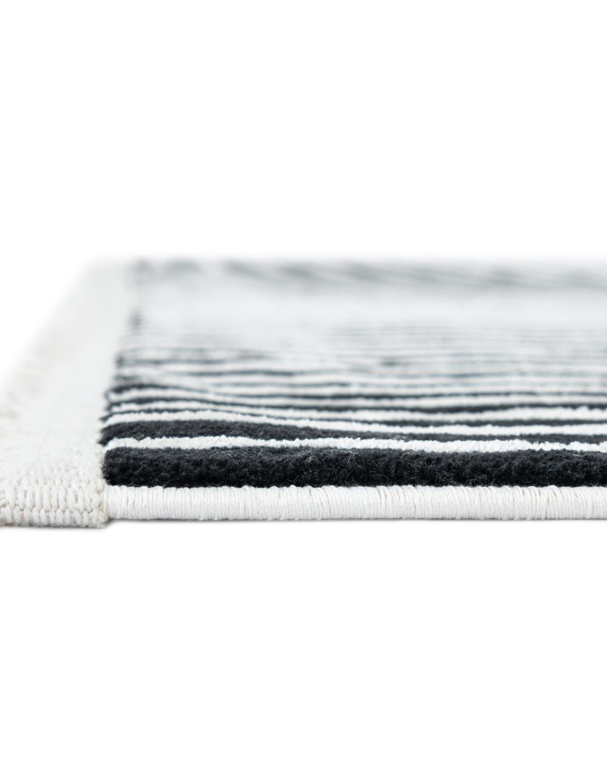 Roma Elegance Collection Area Rug -  Palatino Rectangle Black and White  lifestyle 7