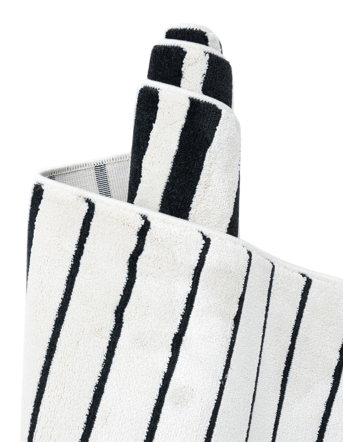 Roma Elegance Collection Area Rug -  Palatino Rectangle Black and White  lifestyle 11