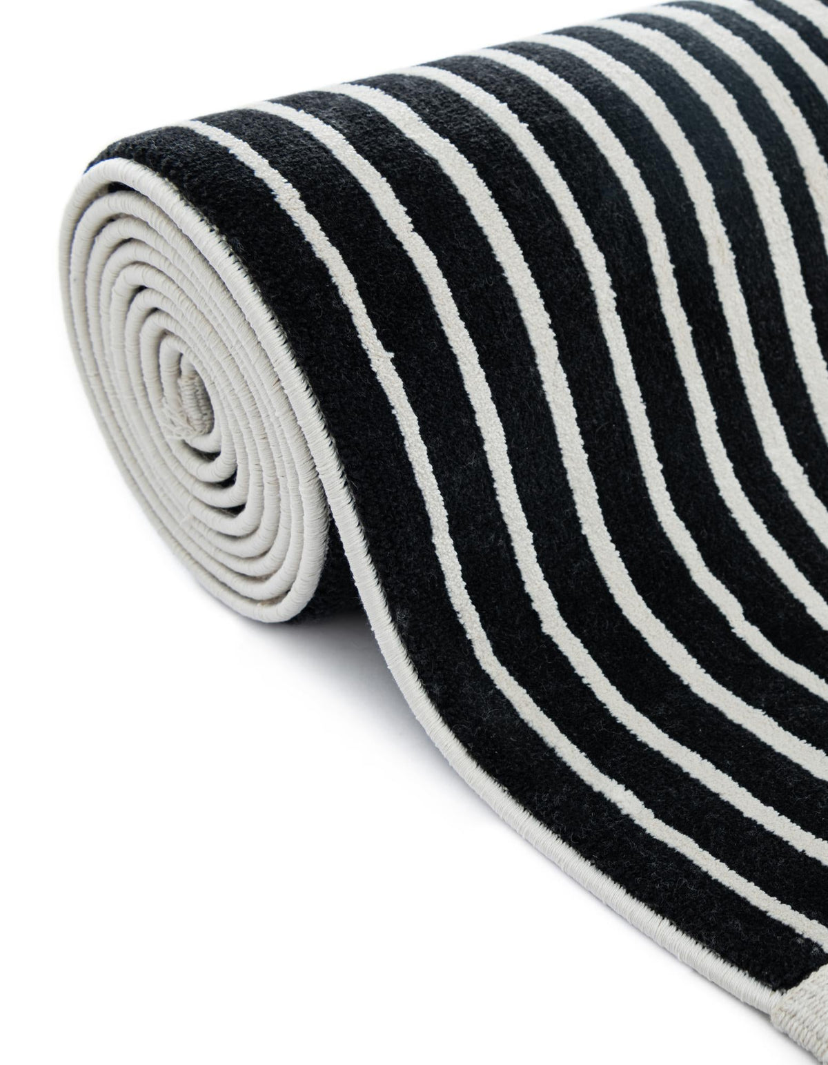 Roma Elegance Collection Area Rug -  Palatino Rectangle Black and White  lifestyle 12