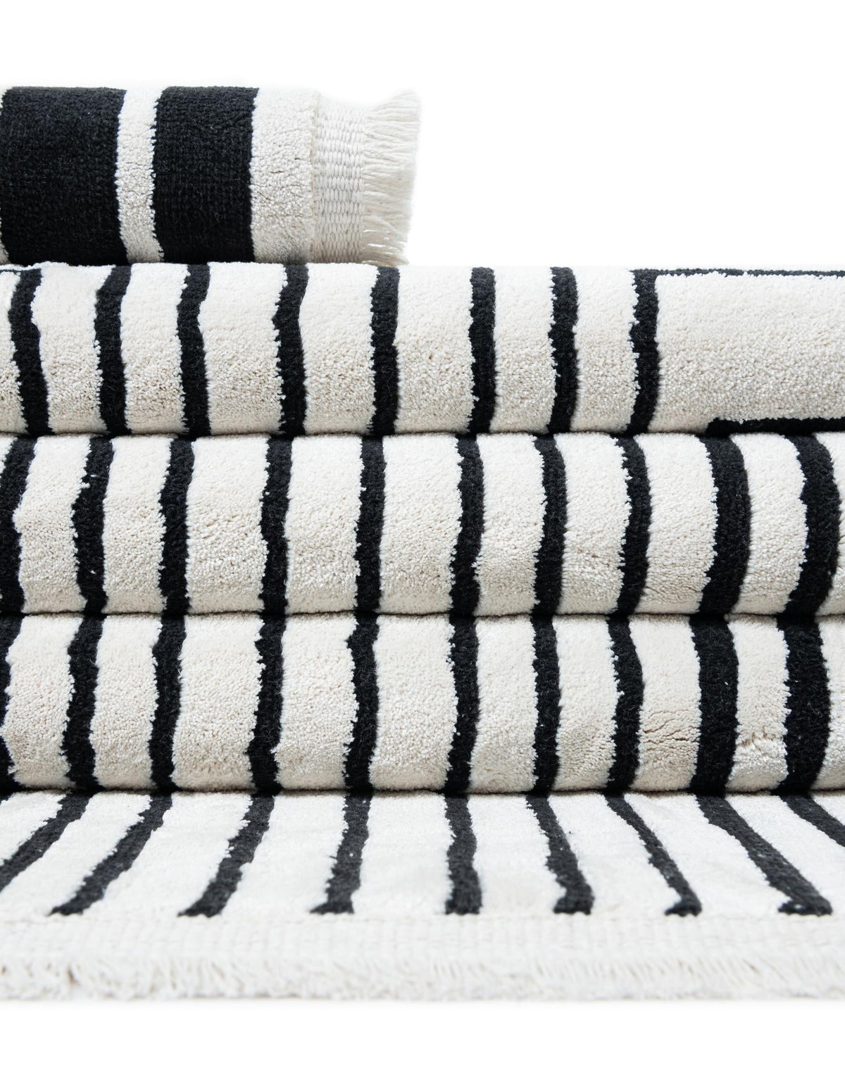 Roma Elegance Collection Area Rug -  Palatino Rectangle Black and White  lifestyle 14