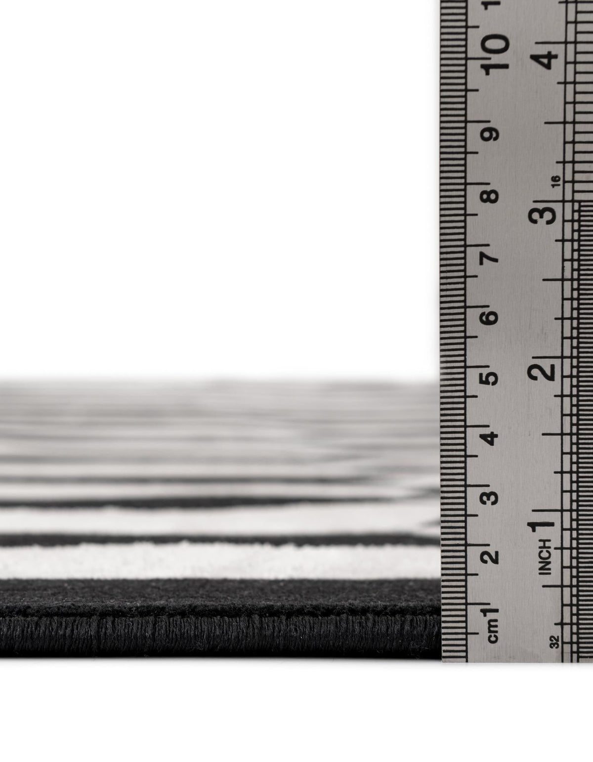 Roma Elegance Collection Area Rug -  Trevi Rectangle Black and White  lifestyle 5