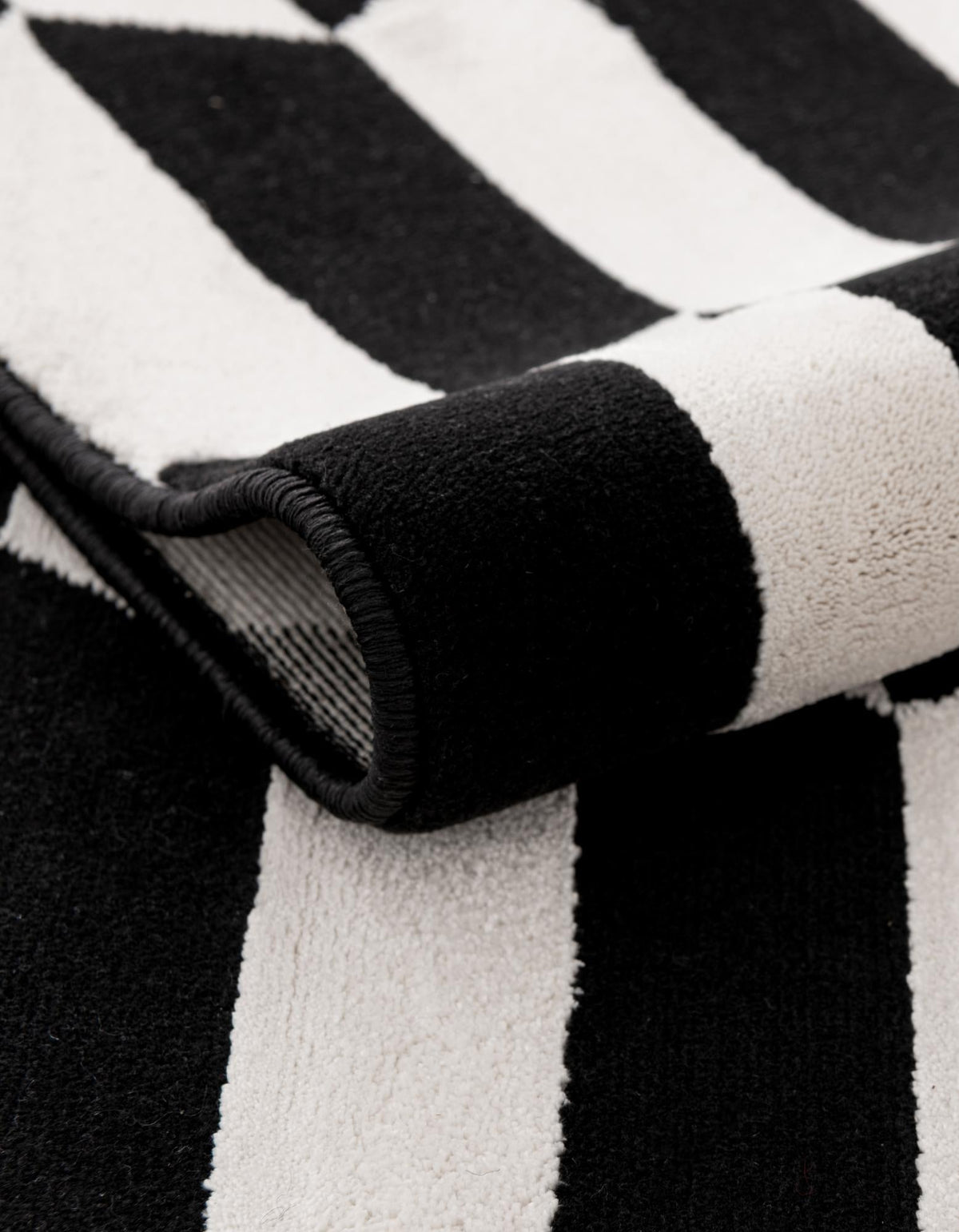 Roma Elegance Collection Area Rug -  Trevi Rectangle Black and White  lifestyle 6