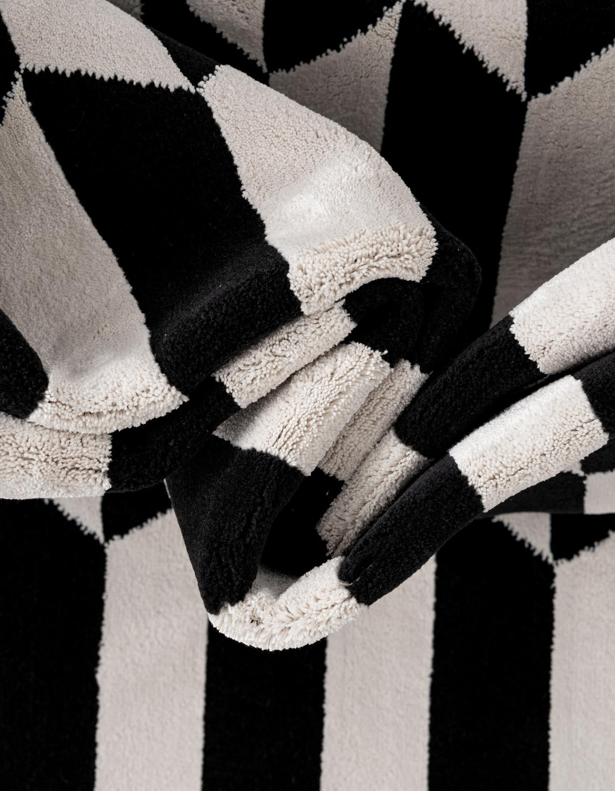 Roma Elegance Collection Area Rug -  Trevi Rectangle Black and White  lifestyle 8