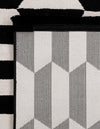 Roma Elegance Collection Area Rug -  Trevi Rectangle Black and White  lifestyle 9