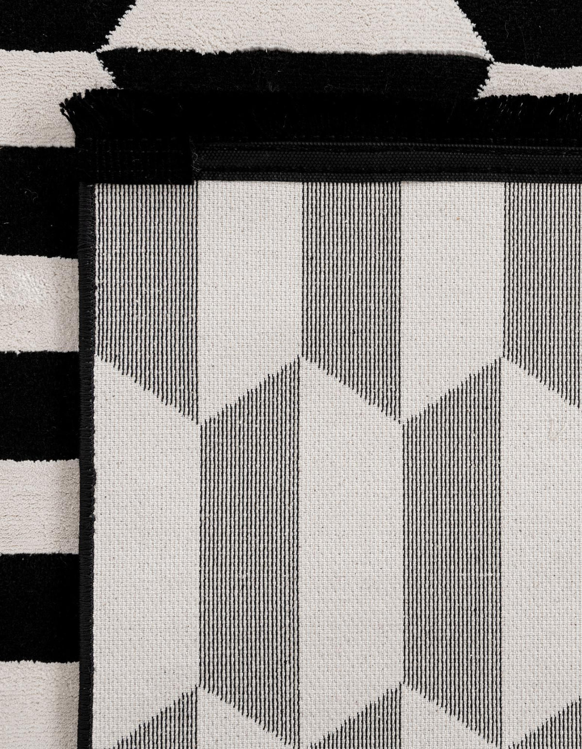 Roma Elegance Collection Area Rug -  Trevi Rectangle Black and White  lifestyle 9
