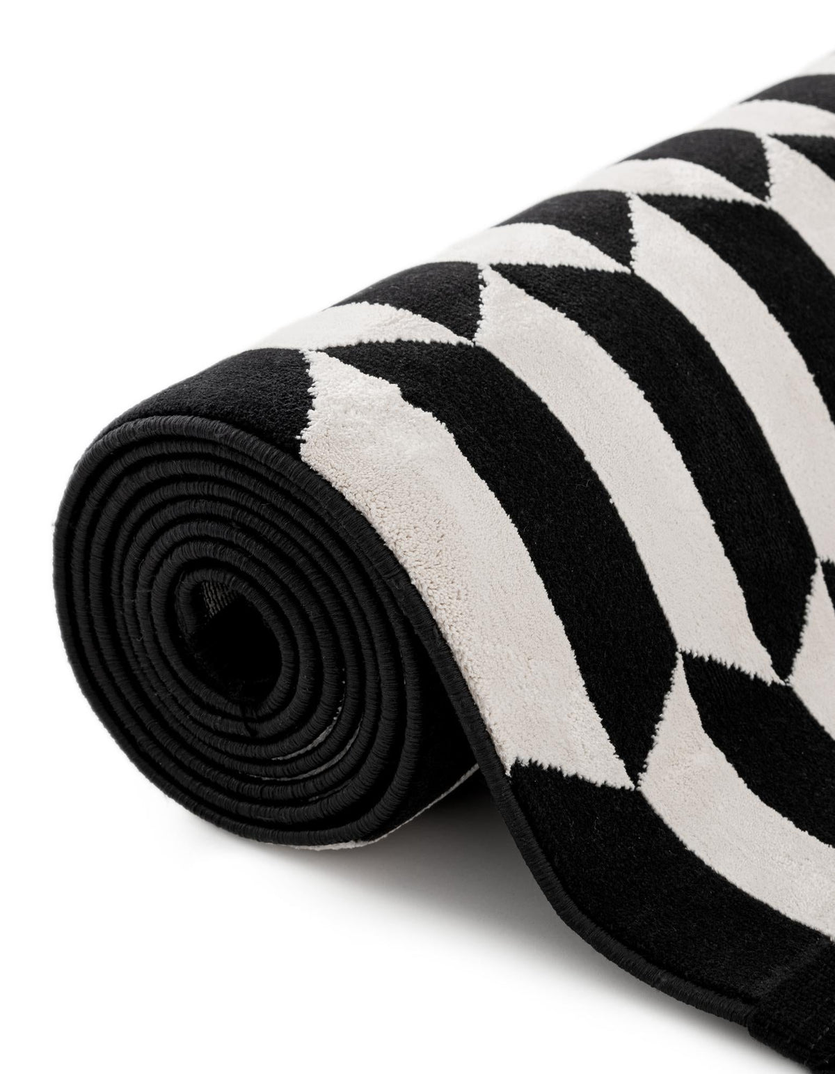 Roma Elegance Collection Area Rug -  Trevi Rectangle Black and White  lifestyle 12