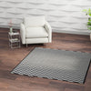 Roma Elegance Collection Area Rug -  Trevi Square Black and White  lifestyle 45