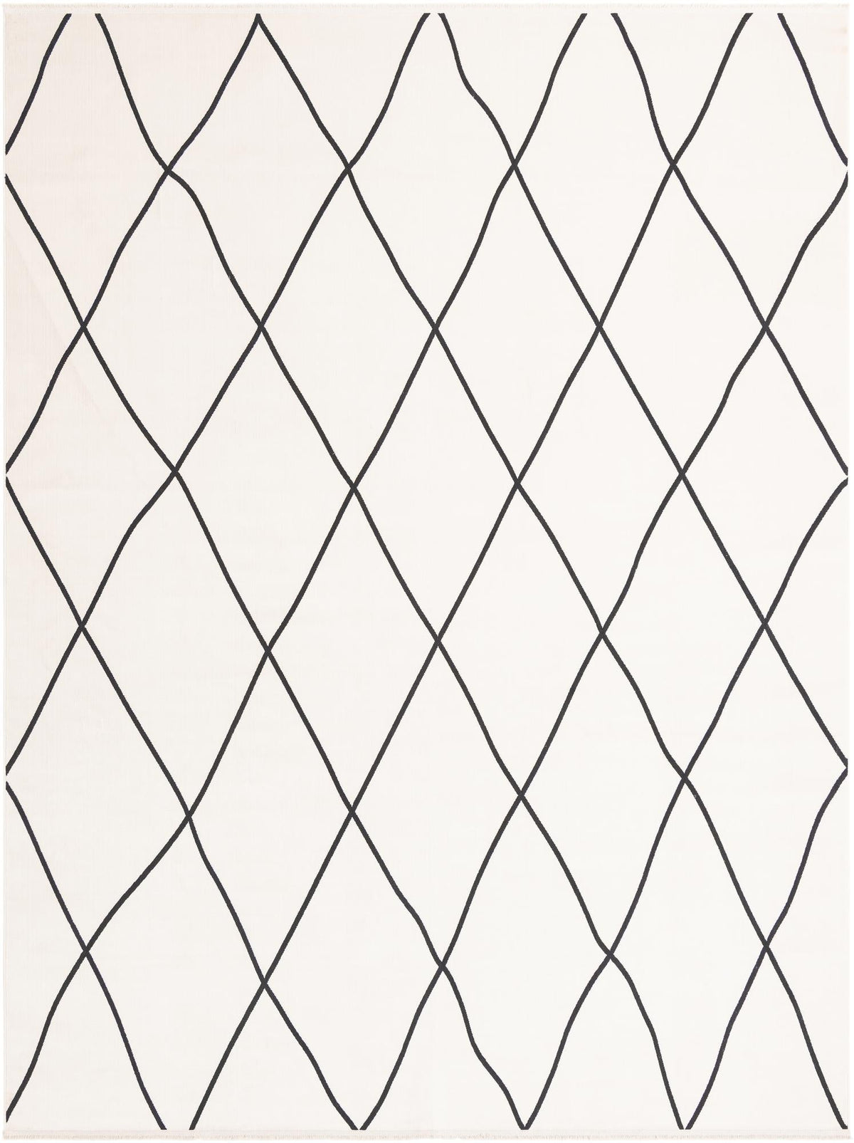 Roma Elegance Collection Area Rug -  Piazza Rectangle Black and White Main