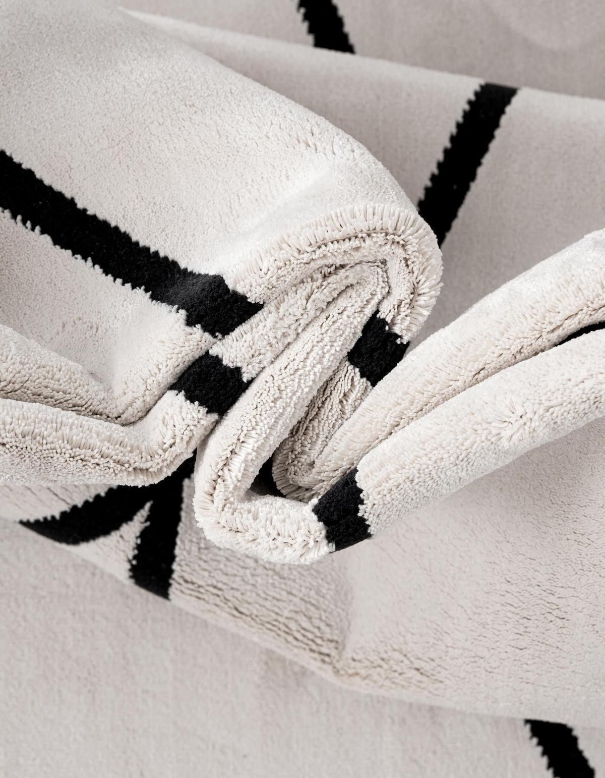 Roma Elegance Collection Area Rug -  Piazza Rectangle Black and White  lifestyle 8