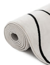 Roma Elegance Collection Area Rug -  Piazza Rectangle Black and White  lifestyle 12