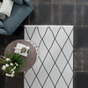Roma Elegance Collection Area Rug -  Piazza Rectangle Black and White  lifestyle 17