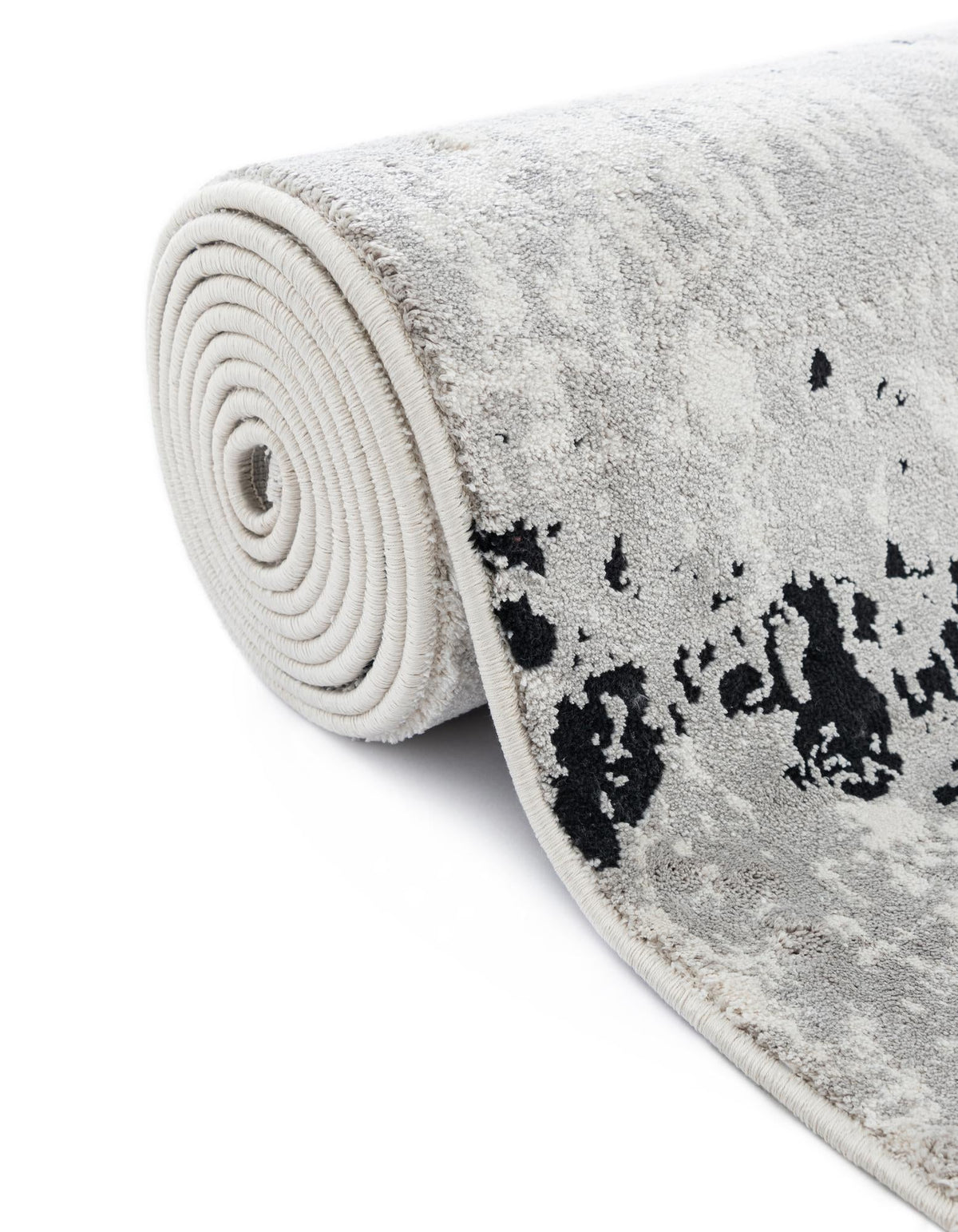 Roma Elegance Collection Area Rug -  Capitolino Rectangle Black and White  lifestyle 12