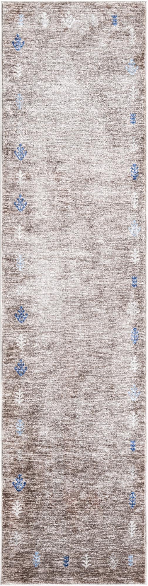 Zagros Shades Collection Area Rug -  Yasuj Runner Gray Brown  lifestyle 33