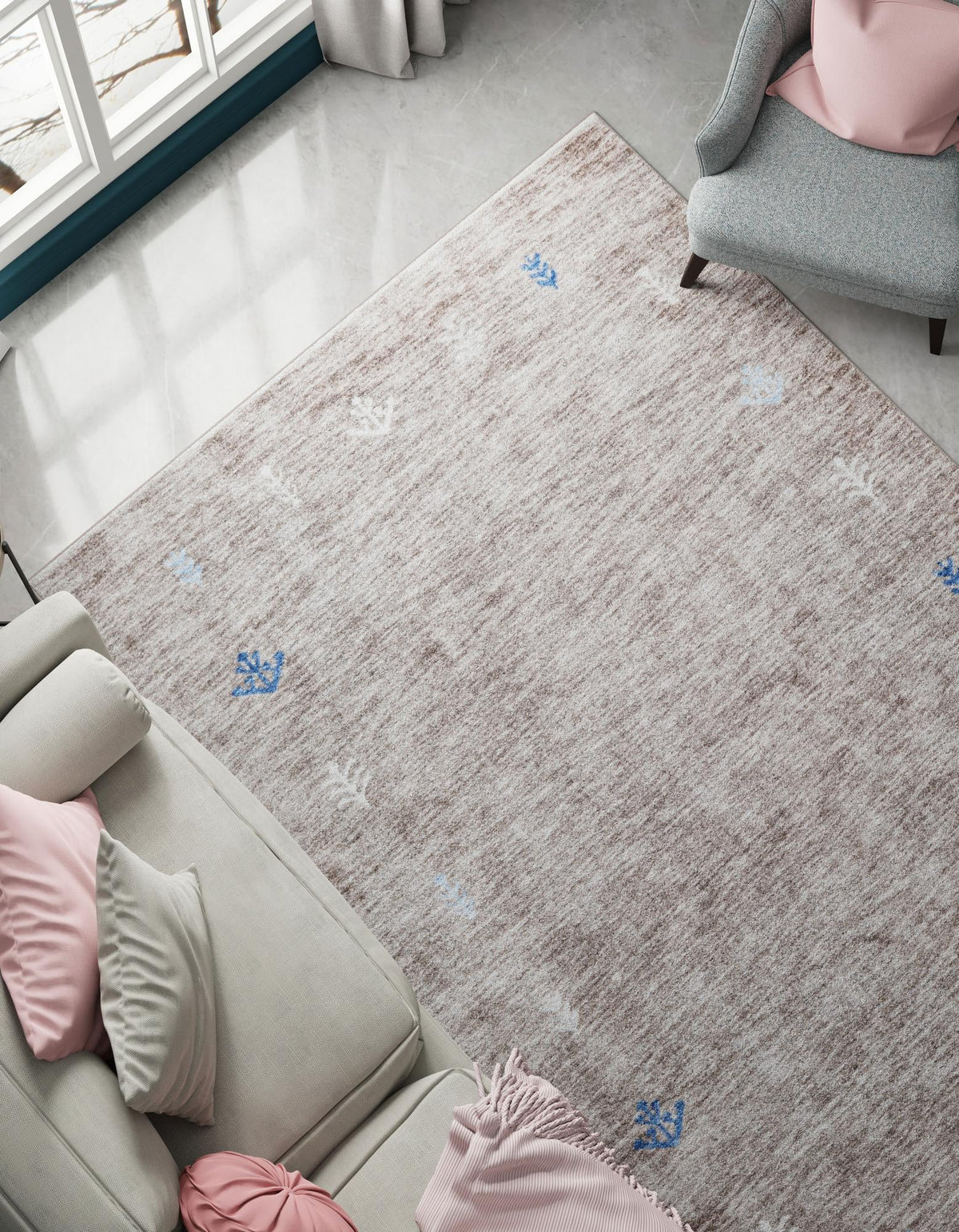 Zagros Shades Collection Area Rug -  Yasuj Rectangle Gray Brown  lifestyle 8