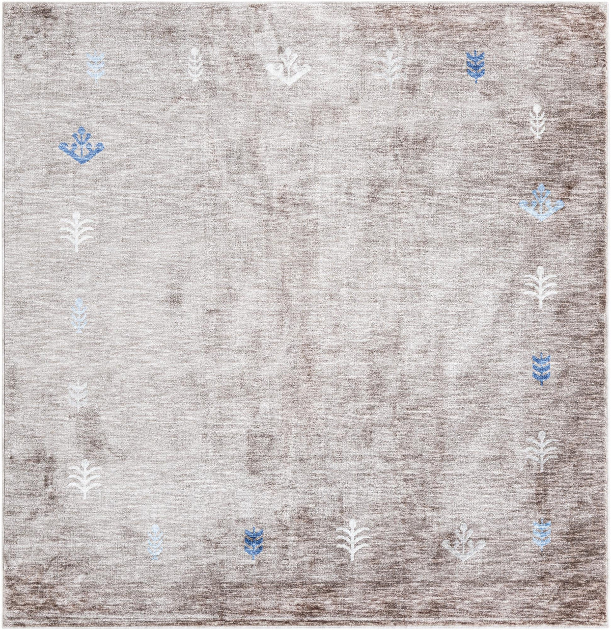Zagros Shades Collection Area Rug -  Yasuj Square Gray Brown  lifestyle 32
