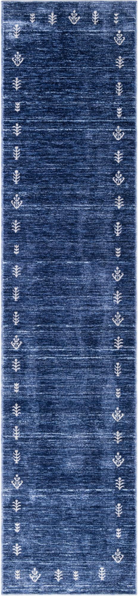 Zagros Shades Collection Area Rug -  Yasuj Runner Navy Blue  lifestyle 29