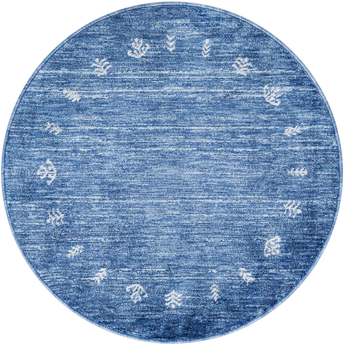 Zagros Shades Collection Area Rug -  Yasuj Round Navy Blue  lifestyle 59