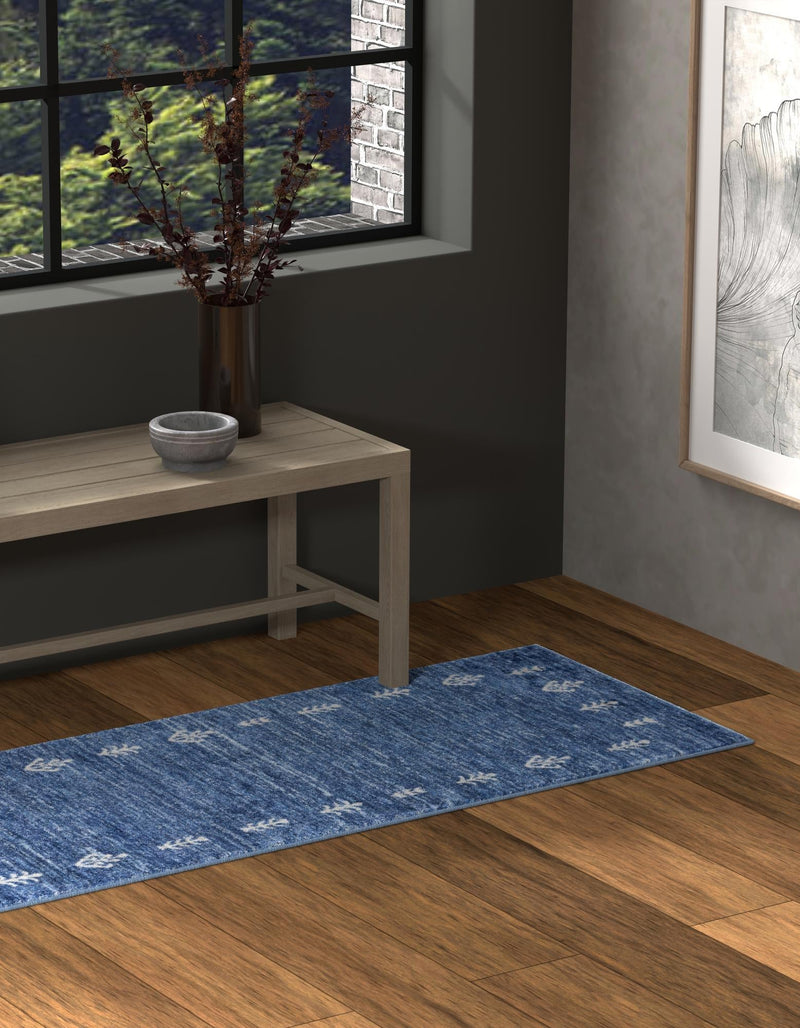 Zagros Shades Collection Area Rug -  Yasuj Runner Navy Blue  lifestyle 37