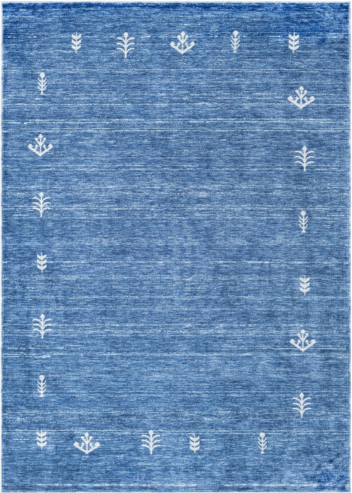 Zagros Shades Collection Area Rug -  Yasuj Rectangle Navy Blue Main