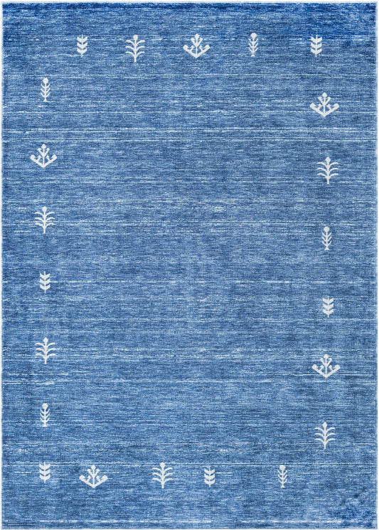 Zagros Shades Collection Area Rug -  Yasuj Rectangle Navy Blue Main