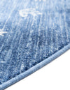 Zagros Shades Collection Area Rug -  Yasuj Round Navy Blue  lifestyle 48