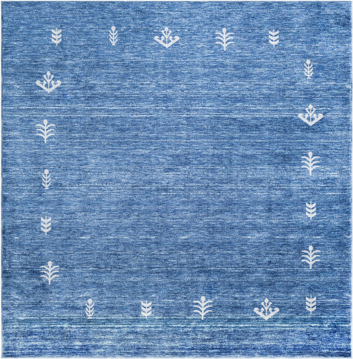 Zagros Shades Collection Area Rug -  Yasuj Square Navy Blue  lifestyle 60