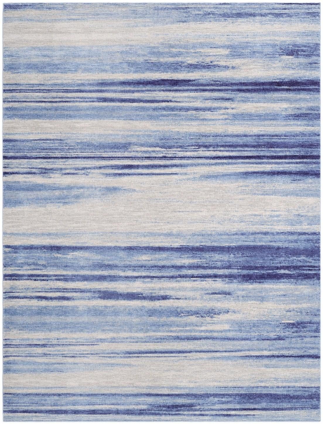 Zagros Shades Collection Area Rug -  Sepidan Rectangle Blue Ivory  lifestyle 2