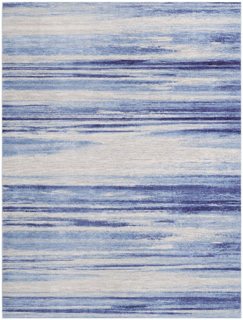 Zagros Shades Collection Area Rug -  Sepidan Rectangle Blue Ivory  lifestyle 2