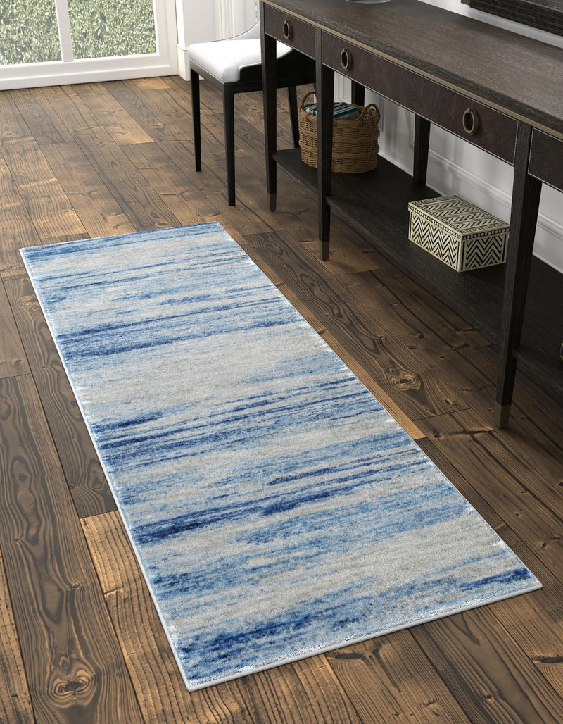 Zagros Shades Collection Area Rug -  Sepidan Runner Blue Ivory  lifestyle 18