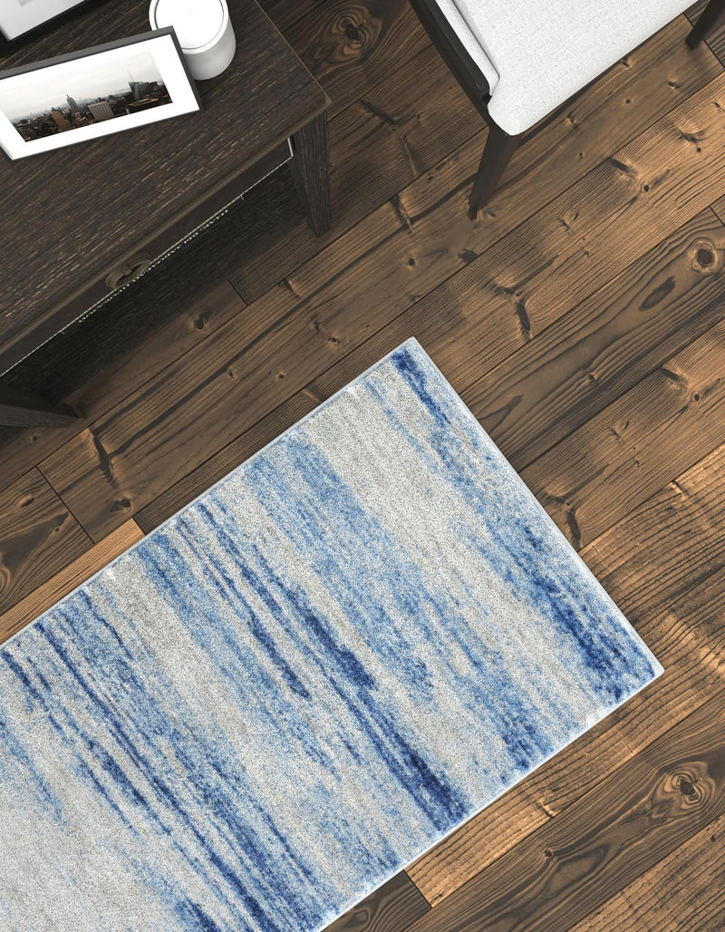 Zagros Shades Collection Area Rug -  Sepidan Runner Blue Ivory  lifestyle 25