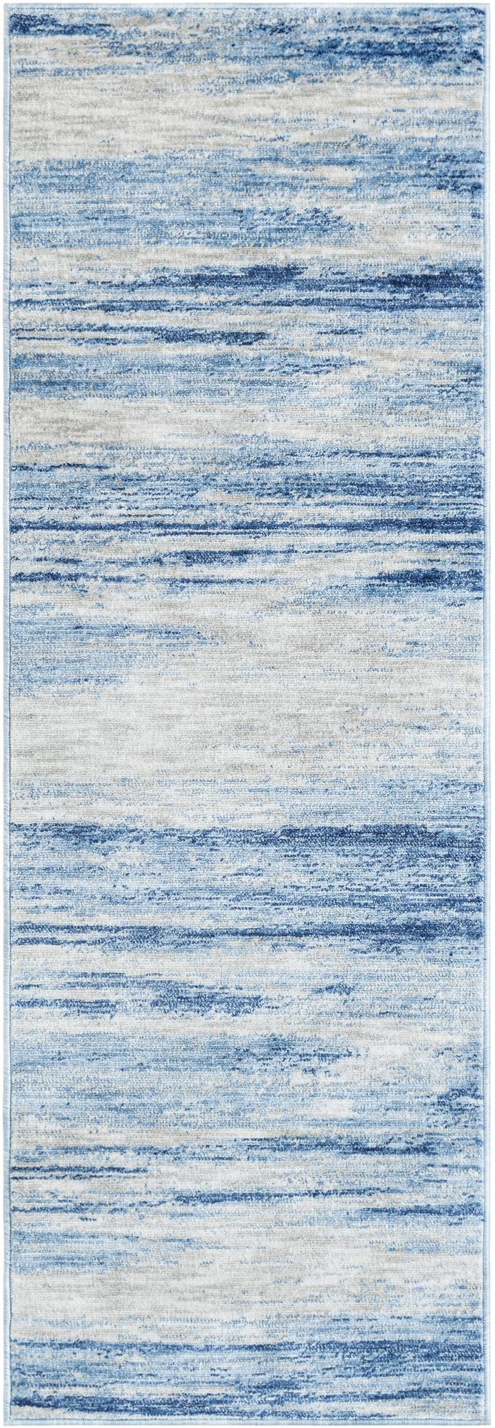 Zagros Shades Collection Area Rug -  Sepidan Runner Blue Ivory  lifestyle 28