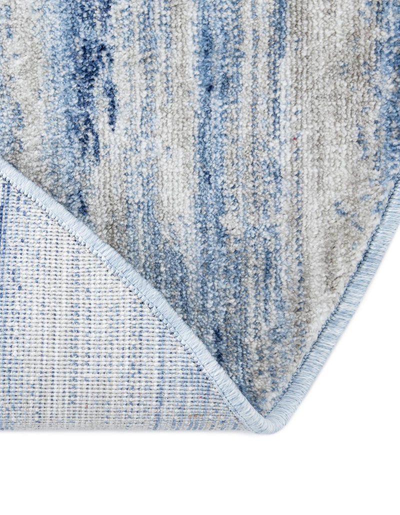 Zagros Shades Collection Area Rug -  Sepidan Round Blue Ivory  lifestyle 38