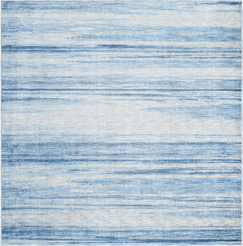 Zagros Shades Collection Area Rug -  Sepidan Square Blue Ivory  lifestyle 17