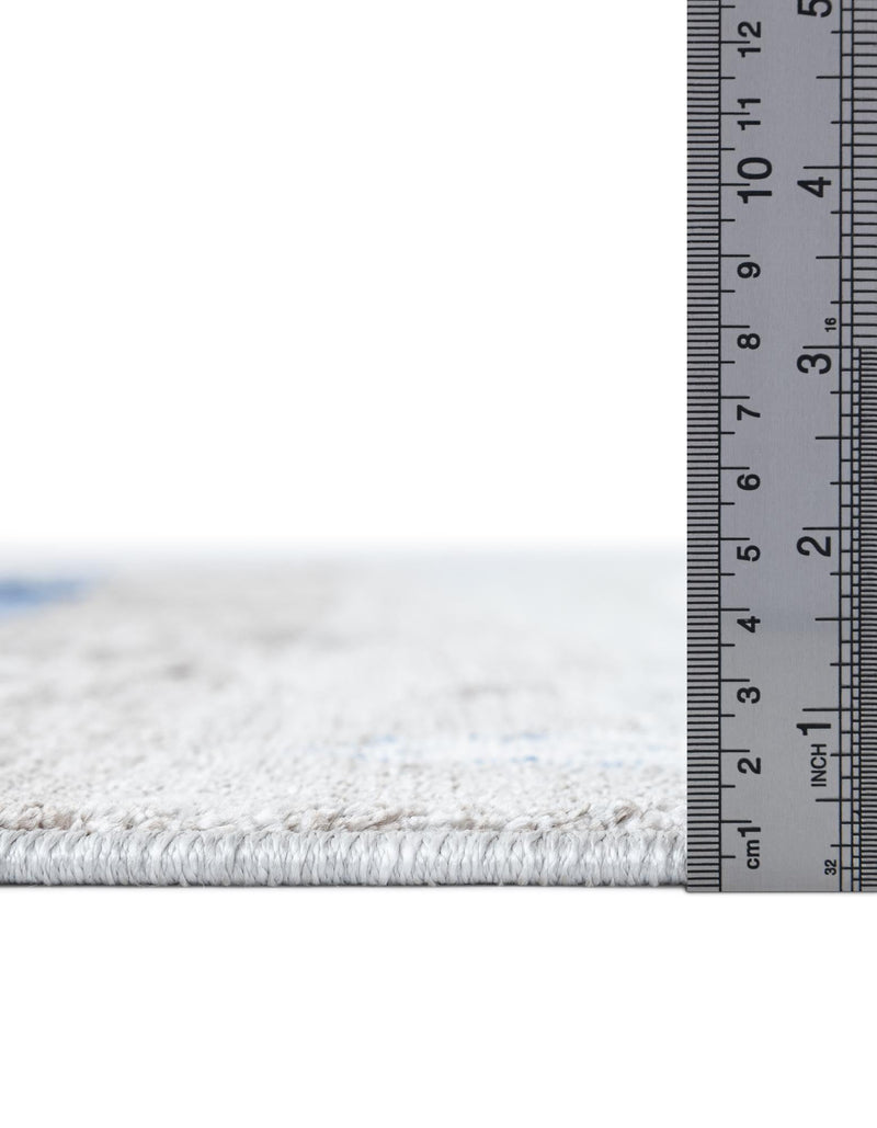 Zagros Shades Collection Area Rug -  Behbahan Rectangle Blue Gray  lifestyle 5