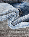 Zagros Shades Collection Area Rug -  Behbahan Rectangle Blue Gray  lifestyle 8