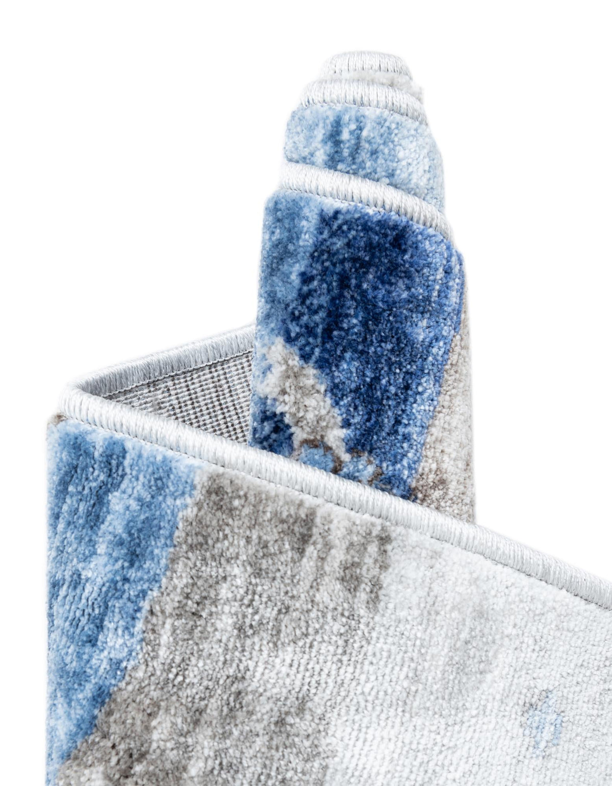 Zagros Shades Collection Area Rug -  Behbahan Rectangle Blue Gray  lifestyle 11